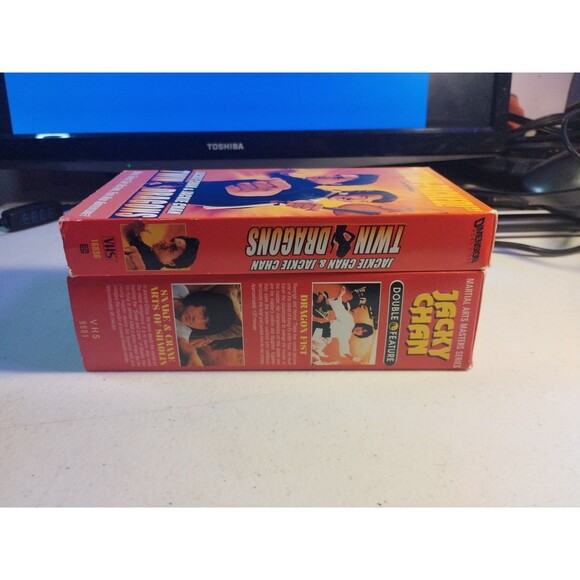 Jackie Chan Lot Of 3 VHS - Twin Dragons, Dragon Fist, Snake & Crane Arts - Picture 5 of 6
